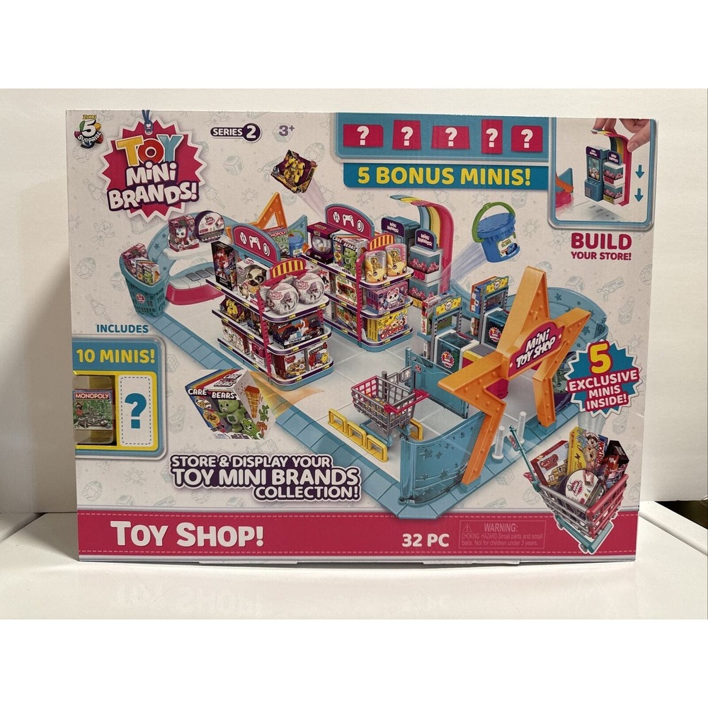 ⚡️ 5 Surprise Toy Mini Brands Toy Shop with 5 Mystery Mini Brands - Series 2 🆕
